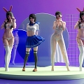 sexy character 3d model