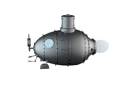 Modern Submarine 3d model