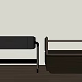 Bedside table stool type 3d model