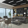Modern Appliance Showroom Interior With Water Heaters Air Conditioners And Furniture