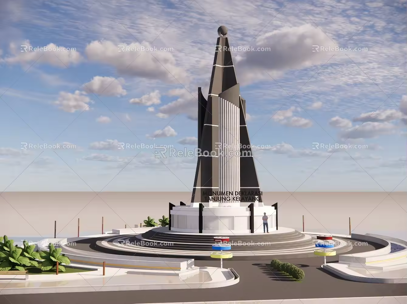Modern Tower Lighthouse Point View Tower 3d model