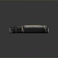 Vintage Rocket Launcher With Cylindrical Black Metal Body Grip And Mechanism