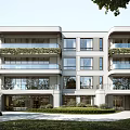 Modern Multi storey Detached Villa With Balconies Greenery And Large Windows