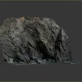 Wooden Stone Natural Landscape Model With Rock Cave And Mossy Surface