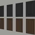 Various Wooden Wardrobe Doors With Different Panel Designs And Decorative Patterns