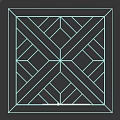 Elegant Dark Wood Flooring With Intricate Geometric Parquet Pattern Design