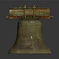 Vintage Bronze Bell Musical Instrument With Art Painting Tools And Supplies