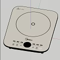 Midea Induction Cooker With Control Panel As Modern Kitchen Appliance