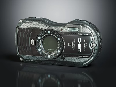 VIVITAR Waterproof Digital Camera With Durable Body Non slip Texture Control Dial And Display Screen 3d model