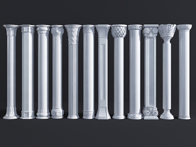 Jane's Roman Column Decorative Column 3d model