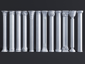 Jane's Roman Column Decorative Column 3d model