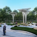 Modern Square View 3d model