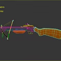 Crossbow Mechanical Crossbow Shift Bow and Arrow Shoot Far Equipment Weapons High-tech Crossbow 3d model
