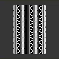 Industrial Landscape Showcasing Metallic Structure With Reflective Panels And Holes