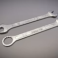 Durable Steel Combination Wrenches With Open End And Box End Design For Hardware Tools 3d model