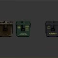 Toolbox tin box iron box plastic box container realistic 3d model