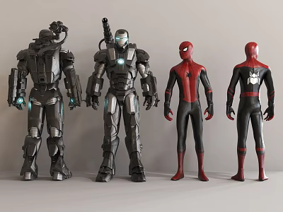 Modern game character Marvel character hand-run 3d model