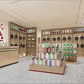 Fuguang Specialty Store Interior With Shelves Display Stand And Various Cups