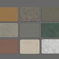 Wall Panels With Assorted Colors And Distinct Textures Showcase 3d model