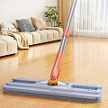 Modern Flat Mop For Household Cleaning Wooden Floor In Living Room With Easy To Use
