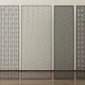 Modern Room Dividers With Multiple Geometric Patterns For Interior Decor 3d model