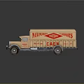 Vintage Functional Delivery Truck With Normand Branding And Retro Design