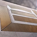 Modern Striped Metal Radiator With Geometric Design For Indoor Home Decoration