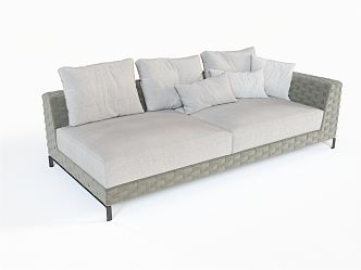 Modern Outdoor Sofa Rattan Sofa 3d model