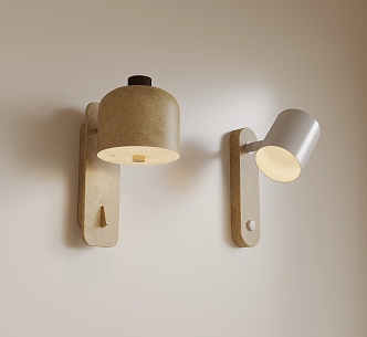 Quiet wind wall lamp 3d model