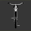 Classic Black Bicycle With Silver Accents White Wall Tires Rear Rack And Urban Riding Design