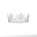 Luxurious Golden Crown Jewelry With Intricate Filigree Patterns And Sparkling Diamonds
