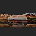 Hamburger Big Mac Hamburger KFC Hamburger McDonald's Hamburger Big Mac Hamburger KFC 3d model
