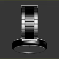 Fashionable Modern Stainless Steel Watch With Round Dial And Minimalist Design