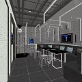 Modern KTV Lounge Interior With Comfortable Sofa Tables TV Screens And Decorative Walls