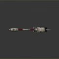Spear Weapons Four Different Designs With Red White Blue Accents Metallic Texture And Intricate Structure