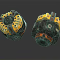 modern engine electric engine 3d model