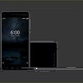 Modern Smartphones With Glossy Surface And 600 Screen Display On Black Background