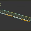 Long Strip Saw Blade With Orange White Color And Sharp Tooth Design For Industrial Use