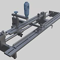 Billiard cue engraving and shrinking instrument 3d model