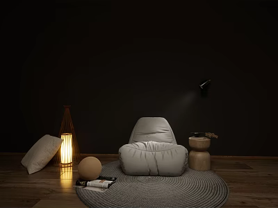 Modern Lazy Sofa Leisure Reading 3d model