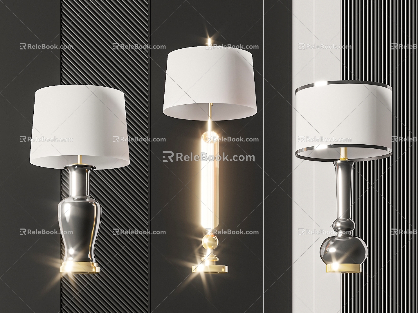 Modern table lamp 3d model