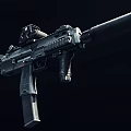 Black Tactical Rifle with Scope Silencer and Ergonomic Grip Modern Design