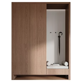 Modern shoe changing cabinet aisle 3d model