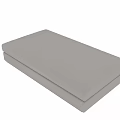Gray Fabric Sofa Bench With Modern Sleek Design And Comfortable Seat 3d model