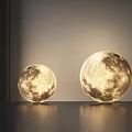 Modern Moon Surface Texture Floor Lamps With Soft Illumination And Contemporary Design For Interior Lighting