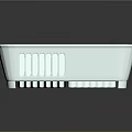 Light Blue Kitchen Sink With Drainage Holes And Divided Sections For Practical Use