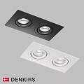 Sleek Recessed Downlight Spotlights in Black and White for Modern Home Ceiling