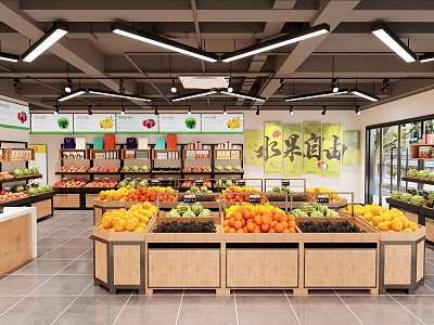 Fruit Store Fruit and Vegetable Store Fruit Supermarket Fresh Supermarket 3d model