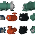 Assorted Industrial Pumps With Multiple Colors And Diverse Designs For Industrial Applications