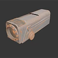 Modern White Digital Video Camera With Lens Control Button And Smooth Exterior Design